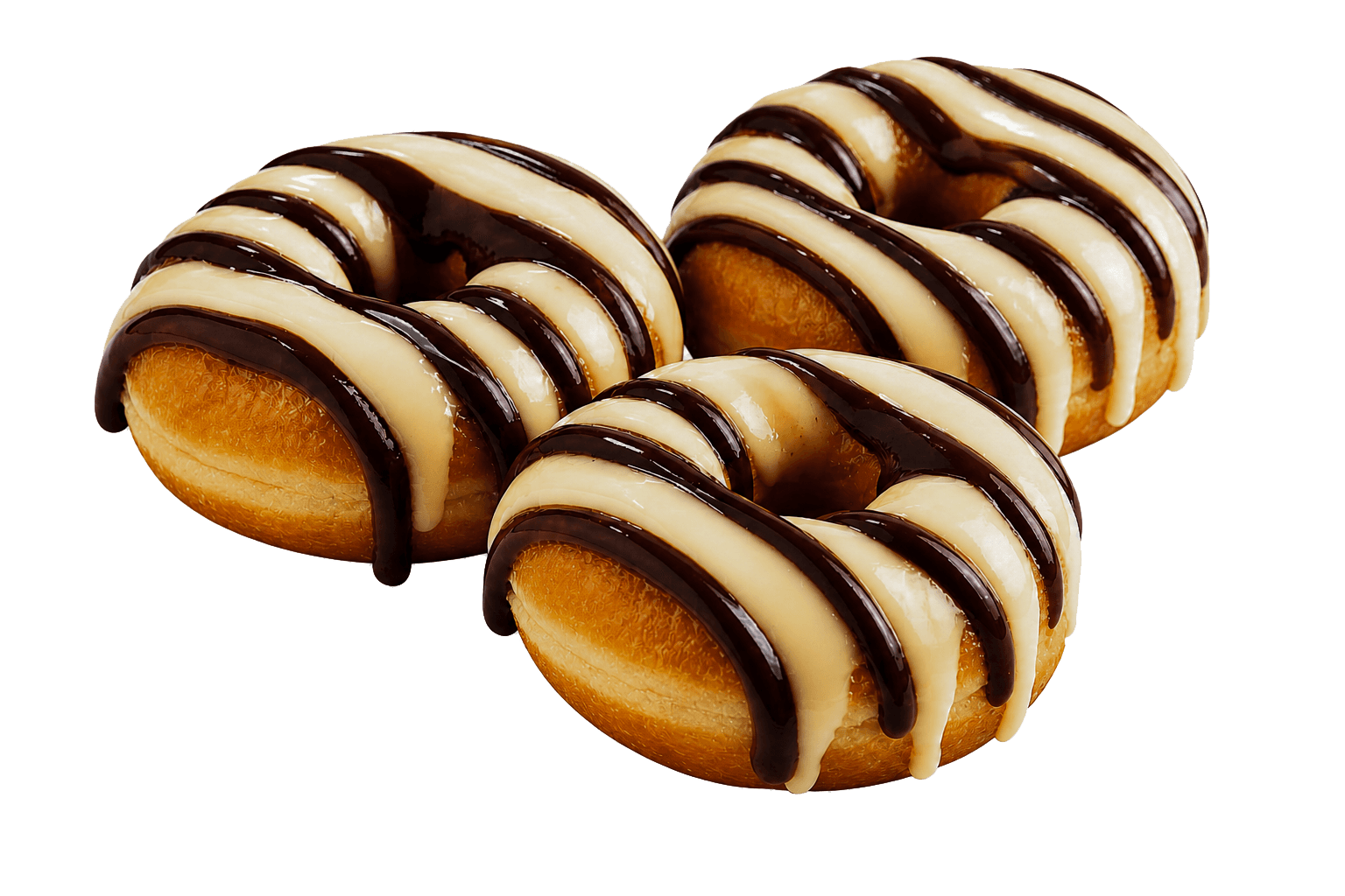 Boston cream mini donut