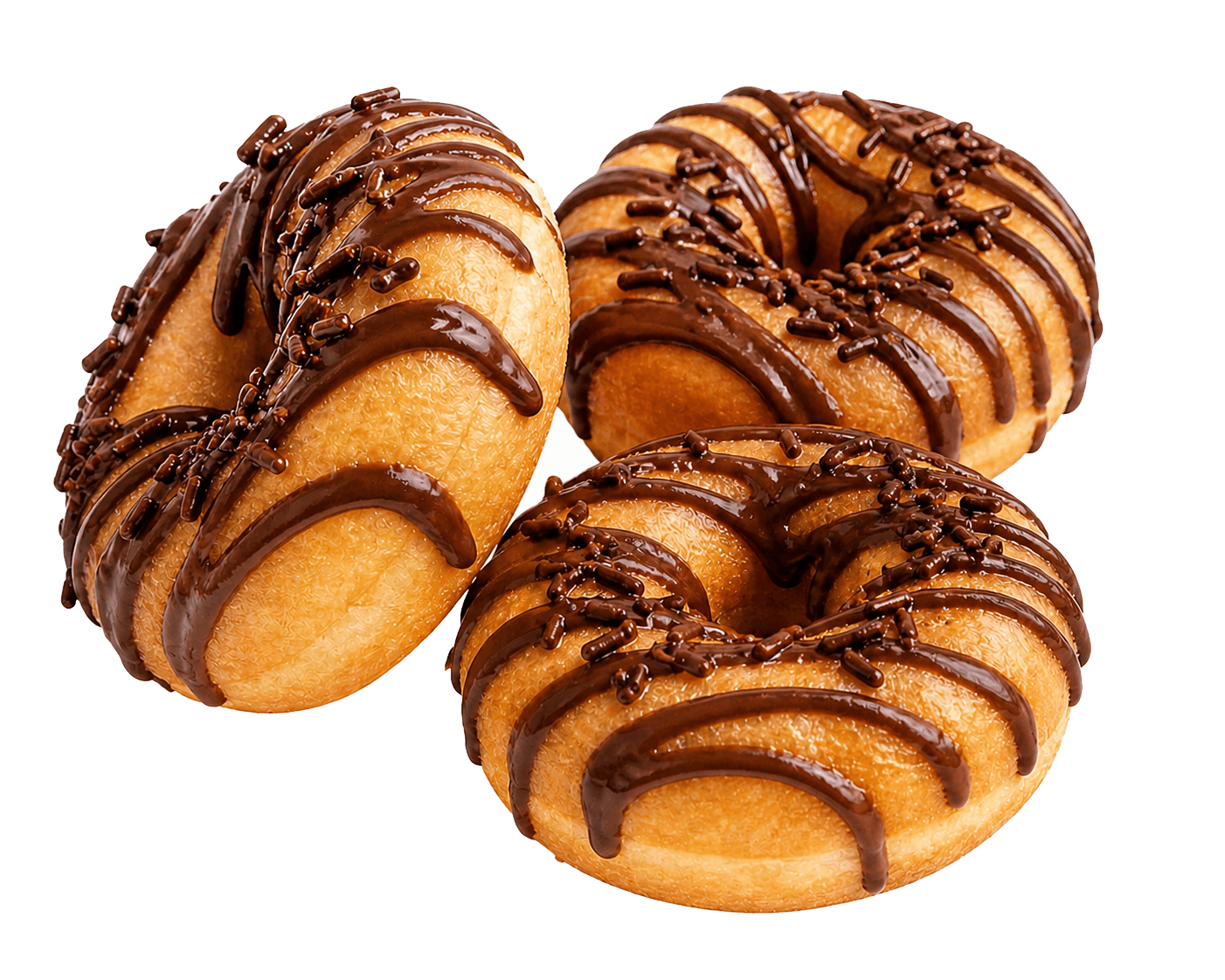 Chocolate glazed mini donut