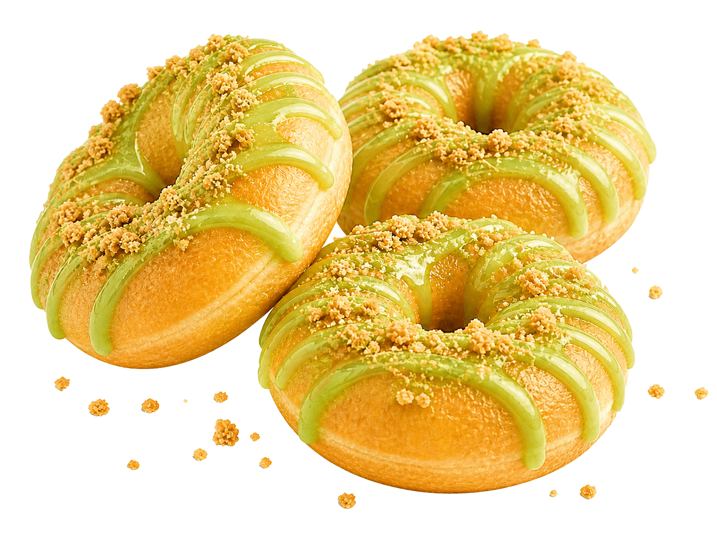 Key lime pie mini donut