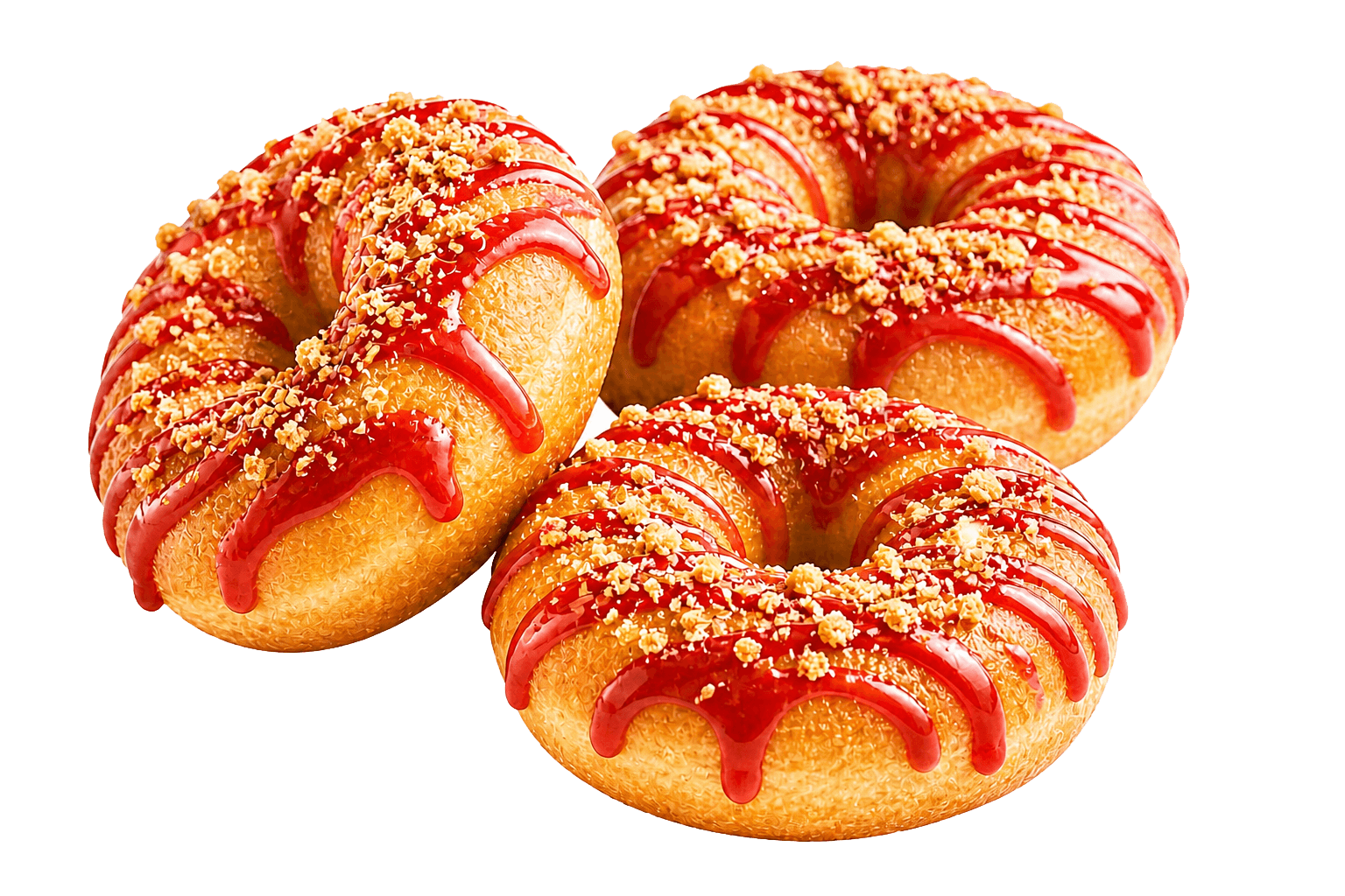 Strawberry cheesecake mini donut