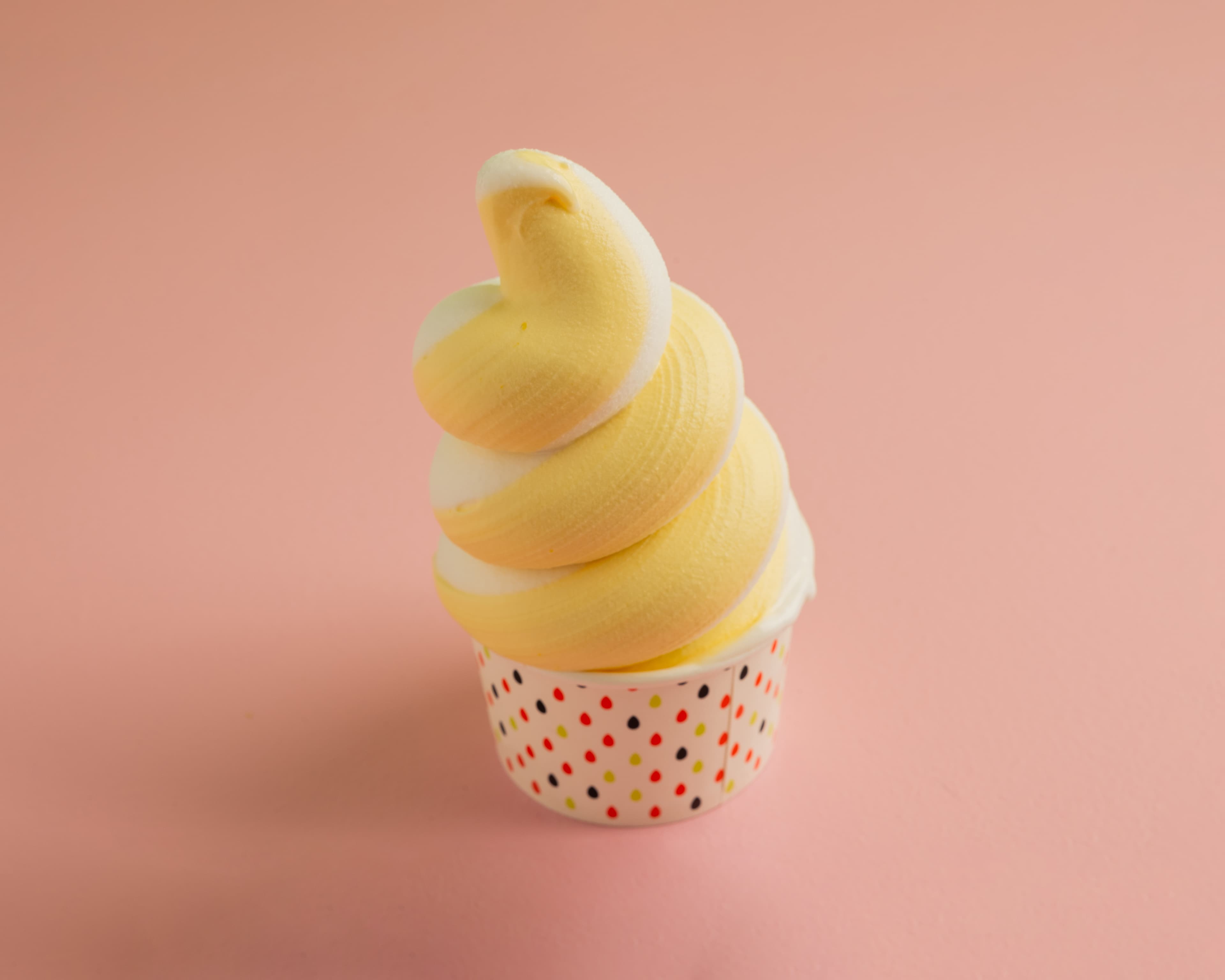 Mango vanilla soft serve