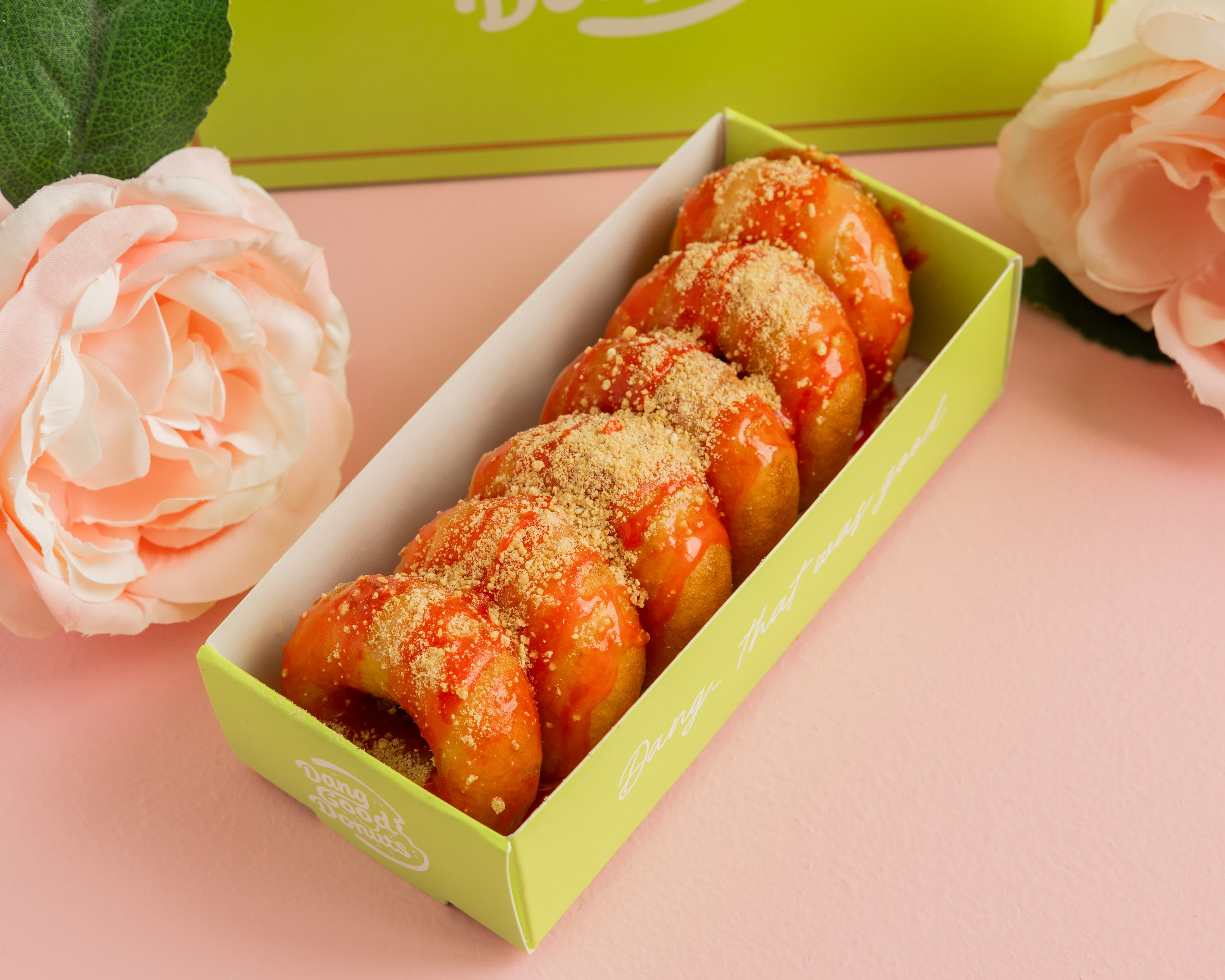 Strawberry cheesecake mini donut