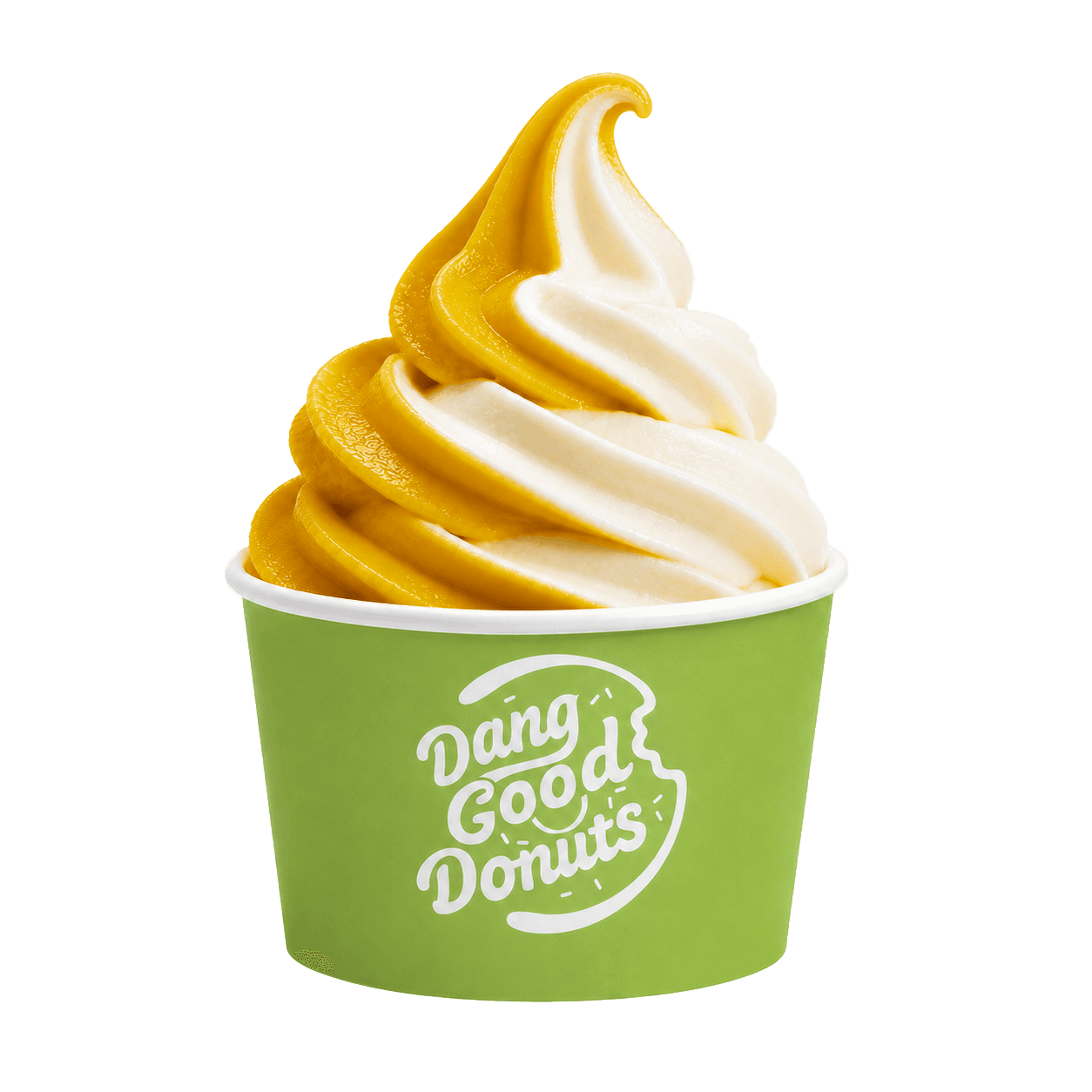 Mango vanilla soft serve